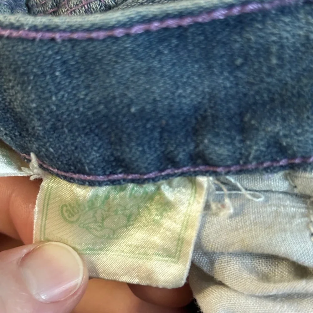 Cabbage Patch Kids Jeans Kids 4T Blue Good Vintage 80s Embroidered Denim